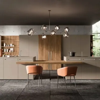 Cuisine moderne avec îlot Time 01 2023 de Gentili Cucine