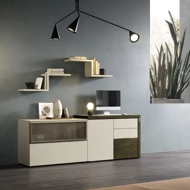 Credenza Kosmos KM317 de Moretti Compact, jour et nuit.